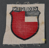 WWII German 1st Pattern Georgian Volunteer Sleeve Shield