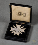 German WWII Cased War Merit Cross 1st Class w/Swords Screwback by C.F. Zimmermann