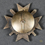 German WWII Cased War Merit Cross 1st Class w/Swords Screwback by C.F. Zimmermann