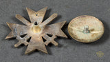 German WWII Cased War Merit Cross 1st Class w/Swords Screwback by C.F. Zimmermann