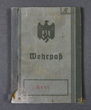 WWII German Army Wehrpaß for WWI Veteran
