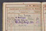 WWII German Army Wehrpaß for Soldier KIA