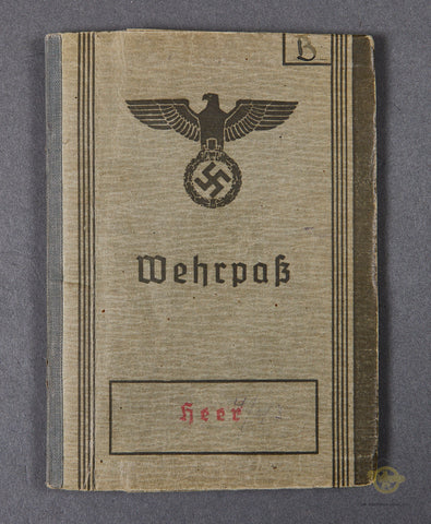 WWII German Army Wehrpaß for Panzer Jäger