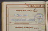 WWII German Army Wehrpaß for Panzer Jäger