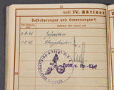 WWII German Luftwaffe Wehrpaß for Soldier KIA in Leningrad