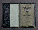 WWII German Army Wehrpaß with Holder