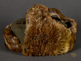 WWII German Army Rabbit Fur Winter Cap