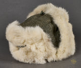 German WWII Russian Front Rabbit Fur Cap