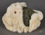 German WWII Russian Front Rabbit Fur Cap