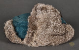 WWII German Police Winter Rabbit Fur Cap