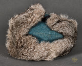 WWII German Police Winter Rabbit Fur Cap