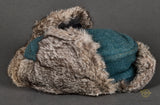 WWII German Police Winter Rabbit Fur Cap