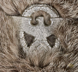 WWII German Police Winter Rabbit Fur Cap