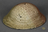 WWII British Helmet, Camouflage with Net