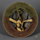 WWII British Helmet, Camouflage with Net