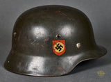 WWII German Police Model 1935 Double Decal Helmet