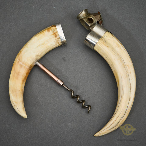 Hermann Göring's Boar Tusk Corkscrew and Cigar Cutter