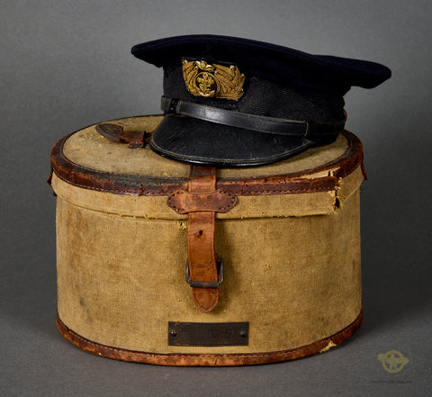 Cased Imperial Japanese Navy Officer’s Visor Cap