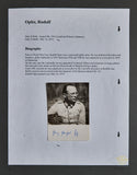 German WWII Signed Photo of Rudolf “Rudi” Opitz