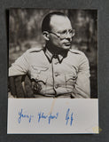 German WWII Signed Photo of Rudolf “Rudi” Opitz