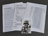 German WWII Signed Photo of Knights Cross Winner Hermann Plocher