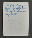 German WWII Signed Photo of Knights Cross Winner Hermann Plocher