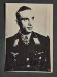 German WWII Original Photo of Knights Cross Winner Robert Rebholz