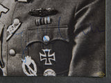 German WWII Original Photo of Knights Cross Winner Major Josef Rhein