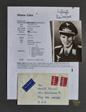 German WWII Original Photo of Knights Cross Winner Zahn Hilmar