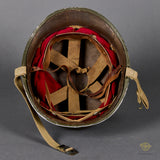 Fantastic US WWII M-1 Helmet to 69th Division Major. St. Clair Liner