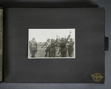 Spectacular Army Photo Album w/Army Artillery Standard Bearer Sleeve Patch