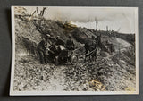 German WWII Original Press Photo of Soldiers in the Mud with a Horse