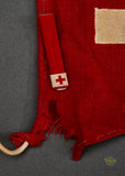 US Vintage WWII Red Cross Pennant w/ Red Cross Volunteer Bar