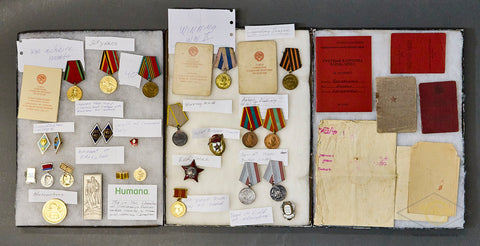 Large Grouping of Russian WWII Era Medals