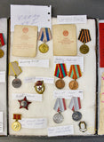 Large Grouping of Russian WWII Era Medals
