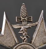 German Pre-WWII Spanish Cross in Silver with Swords by C.E. Juncker