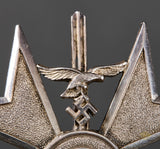 German Pre-WWII Spanish Cross in Silver with Swords by C.E. Juncker