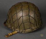 WWII US Army or Marine M1 Named Helmet
