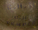 WWII US Army or Marine M1 Named Helmet