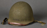 WWII US Army or Marine M1 Named Helmet-