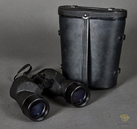 WWII USN Navy 7x50 Binoculars with Case