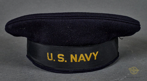 WWII Named US Navy Flat Top Donald Duck Cap