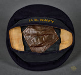 WWII Named US Navy Flat Top Donald Duck Cap