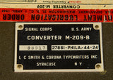 US Army Signal Corps M-209-B Converter ("Enigma")