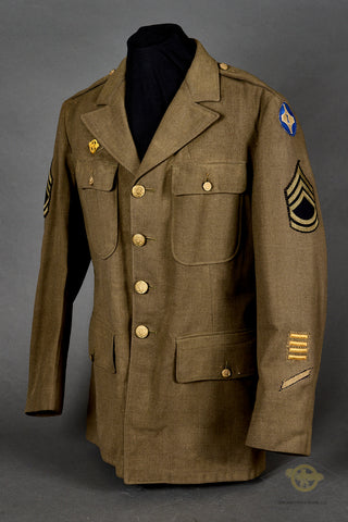 WWII US Service Tunic for 4th Service Command Staff Sergeant