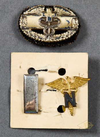US Army First Lt Nurse Lot of 3 Insignia
