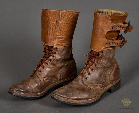 WWII US Army Double Buckle Combat Boots Named