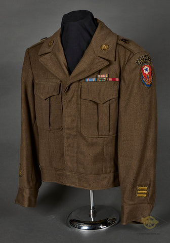WWII US Ike Jacket, Dual Unit Engineer