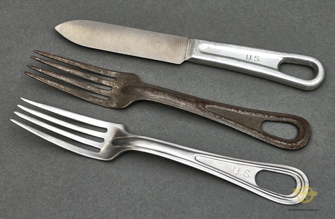 US WWII Mess Kit Utensils
