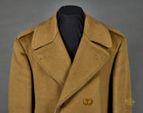 WWII US Army Officer Private Purchase Great Coat, Named